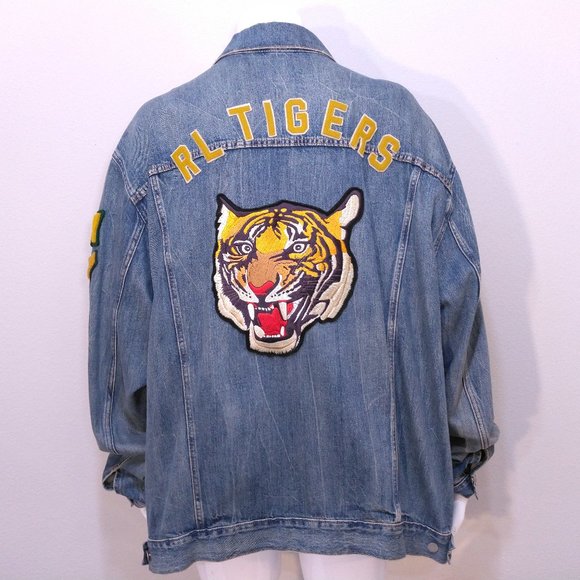 Polo Ralph Lauren Other - POLO RALPH LAUREN New 3XLT Denim Jean Jacket NWT TAGS XXXL BIG & TALL RL TIGERS